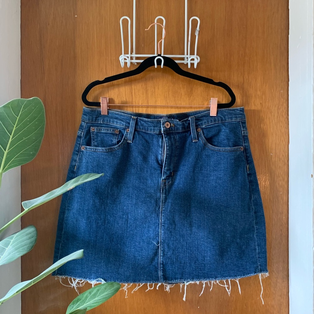 J. Crew Blue Denim Mini Skirt